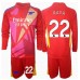 Arsenal David Raya #22 Keeper Bortedraktsett Barn 2024-25 Langermet (+ Korte bukser)